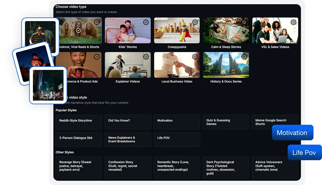 Supports Over 100 Video Styles